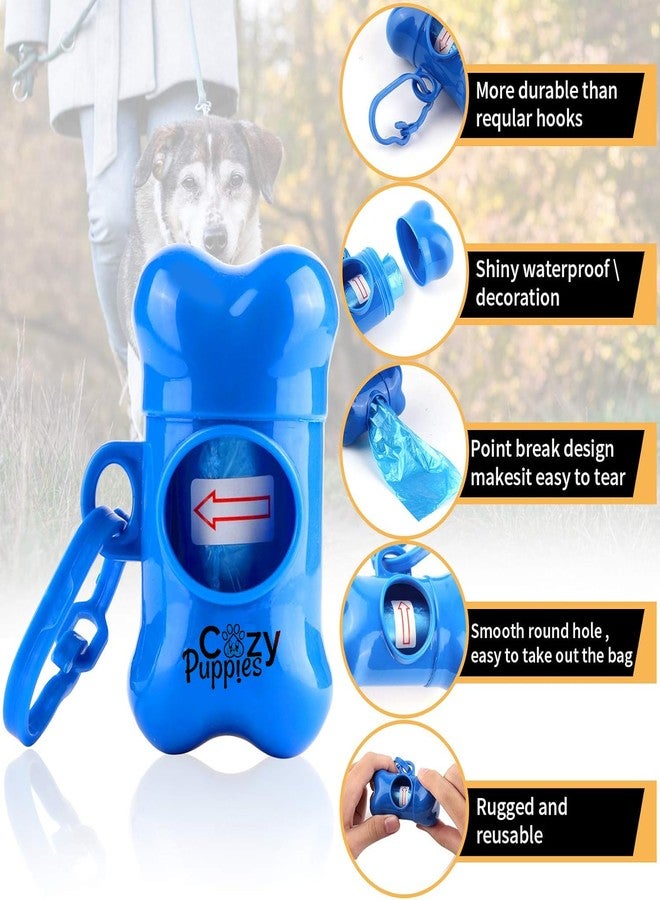THE DDS STORE Dog Poop Bag Dispenser Portable Outdoor Bone Shape Garbage Case Pet Cat Poo Waste Box Holder + 3 Bag Rolls (Color May Vary) - Image 3